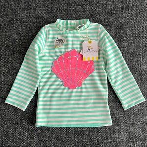 NWT Shade Critters Flippy Sequin Rash Guard Size 3T